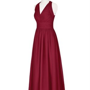 Azazie Glenna bridesmaid dress in burgundy